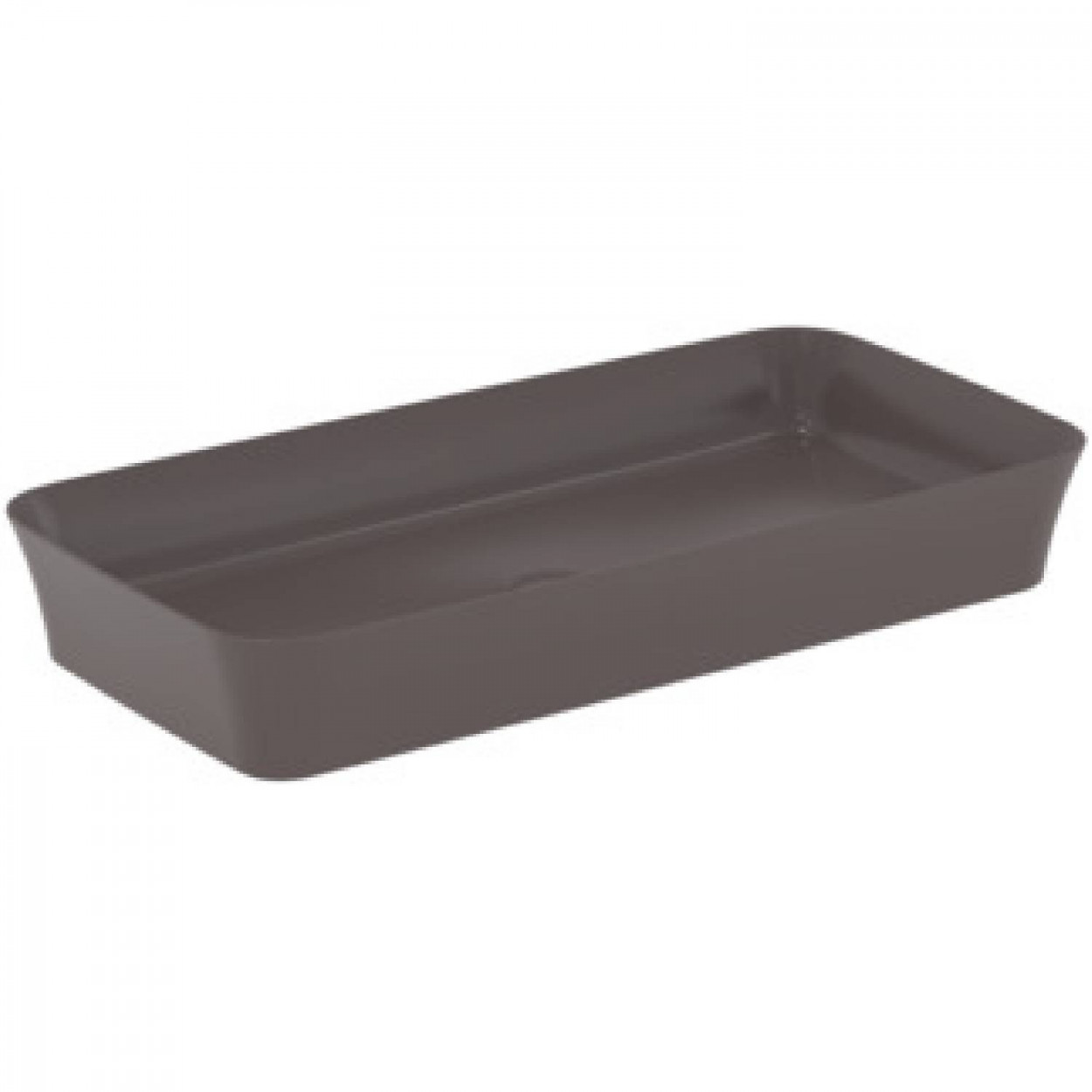 Lavabo ultrasottile rettangolare 80x40 cm da appoggio Ipalyss ardesia