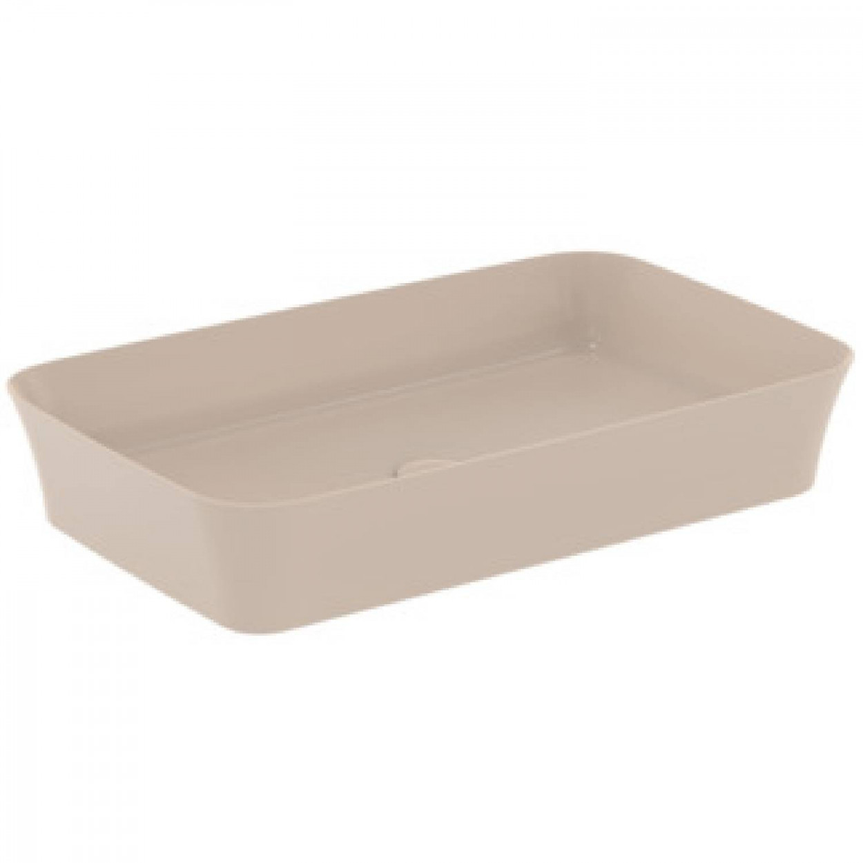 Lavabo ultrasottile rettangolare 65x40 cm da appoggio senza troppopien