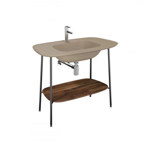 Mobile con lavabo Plural beige argilla opaco Vitra