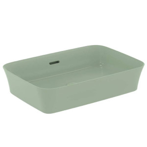 Lavabo ultrasottile 55x38 cm da appoggio Ipalyss salvia - Ideal Standa