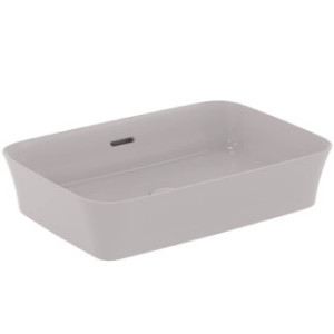 Lavabo ultrasottile rettangolare 55x38 cm Ipalyss cemento – Ideal Stan