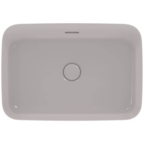Lavabo ultrasottile rettangolare 55x38 cm Ipalyss cemento – Ideal Stan