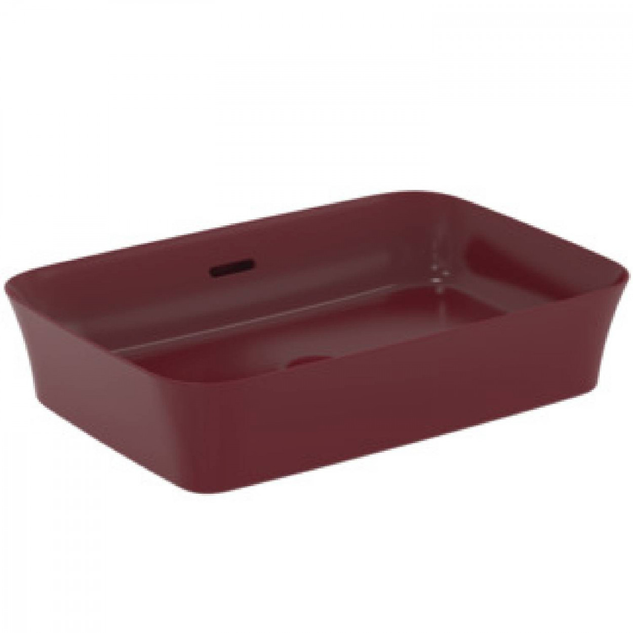 Lavabo ultrasottile rettangolare 55x38 cm da appoggio Ipalyss melogran