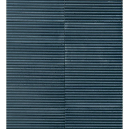 Crogiolo Rice Blu Pleat 3D Lux 7,5x20 cm - Piastrelle Strutturate Mara