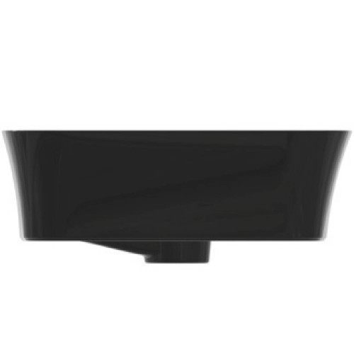 Lavabo ultrasottile 55x38 cm Ipalyss nero lucido da appoggio – Ideal S