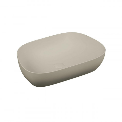 Lavabo da appoggio VitrA Options tortora opaco con VitrAclean