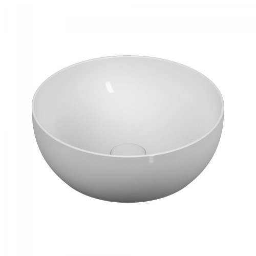 Lavabo da appoggio Outline Round 40 cm bianco lucido - Vitra