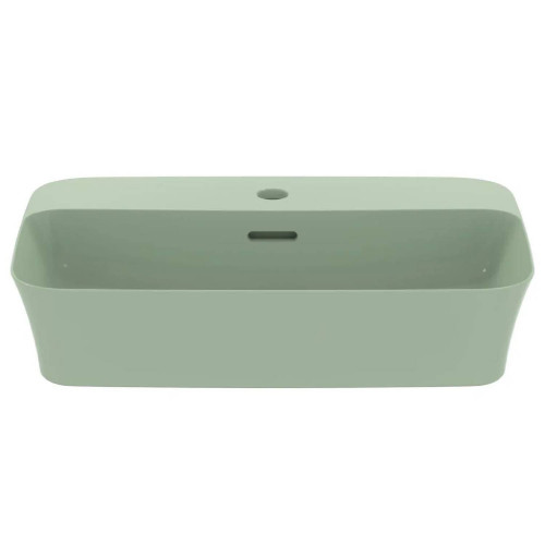 Lavabo ultrasottile rettangolare 55x38 cm da appoggio Ipalyss salvia -