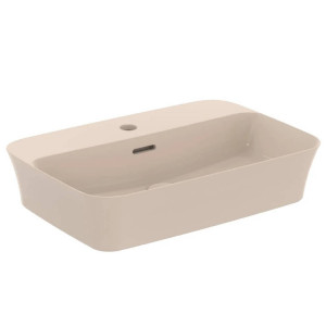 Lavabo ultrasottile 55x38 cm da appoggio Ipalyss visone – Ideal Standa