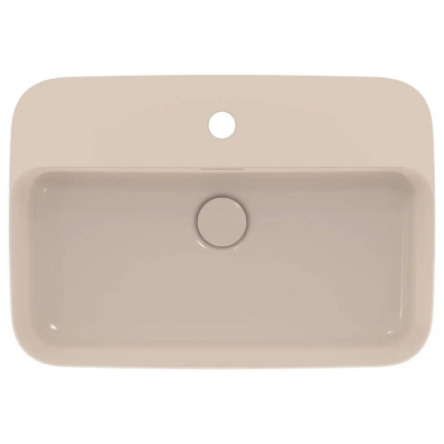 Lavabo ultrasottile 55x38 cm da appoggio Ipalyss visone – Ideal Standa