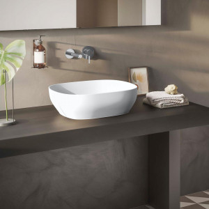 Lavabo Catino Square 46 cm Outline Bianco Nobile - Vitra | Meglioalge 2