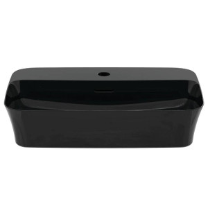 Lavabo ultrasottile rettangolare 55x38 cm Ipalyss nero lucido – Ideal 2
