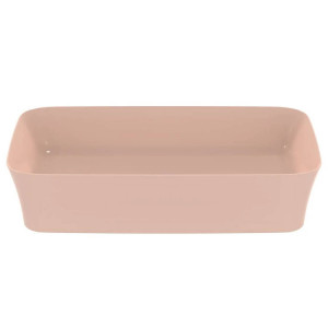 Lavabo ultrasottile rettangolare 55x38 cm Ipalyss rosa pallido – Ideal 2