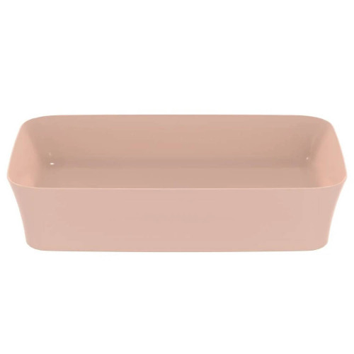 Lavabo ultrasottile rettangolare 55x38 cm Ipalyss rosa pallido – Ideal