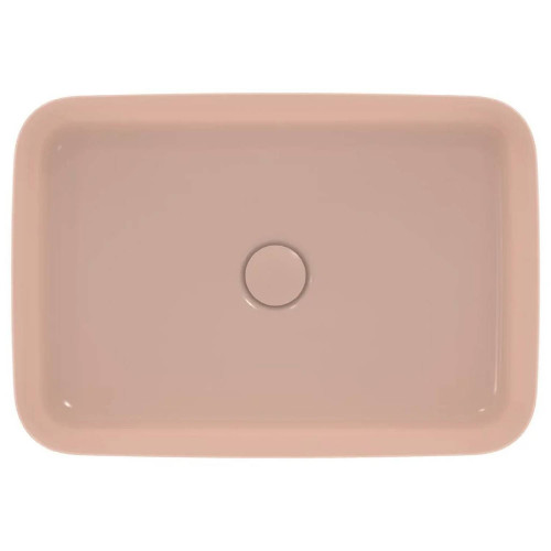 Lavabo ultrasottile rettangolare 55x38 cm Ipalyss rosa pallido – Ideal