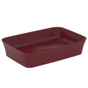 Lavabo ultrasottile 55x38 cm da appoggio Ipalyss melograno – Ideal Sta