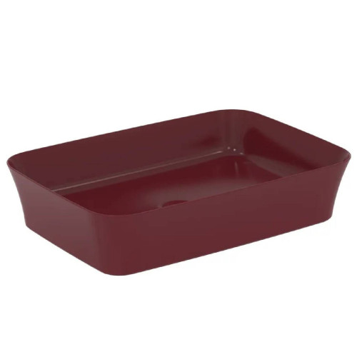 Lavabo ultrasottile 55x38 cm da appoggio Ipalyss melograno – Ideal Sta