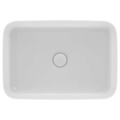 Lavabo ultrasottile rettangolare 55x38 cm Ipalyss bianco opaco – Ideal