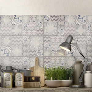 Pottery Decoro Azulejo 25x76 cm - Piastrella di Marazzi per Bagno e Cu 2