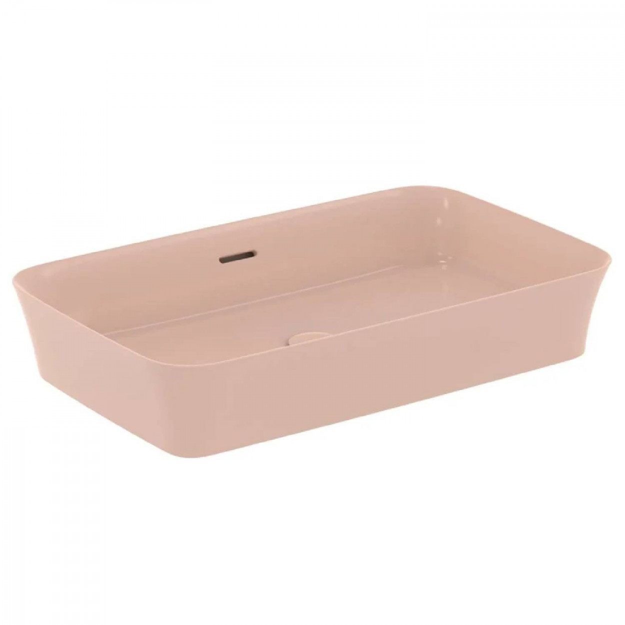 Lavabo ultrasottile rettangolare 65x40 cm da appoggio con troppopieno