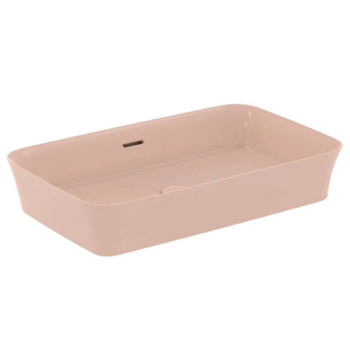 Lavabo ultrasottile rettangolare 65x40 cm Ipalyss rosa pallido – Ideal