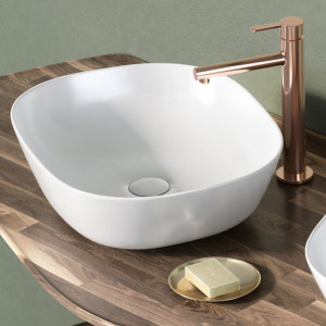 Lavabo da appoggio Plural bianco lucido - Vitra | Meglioalge