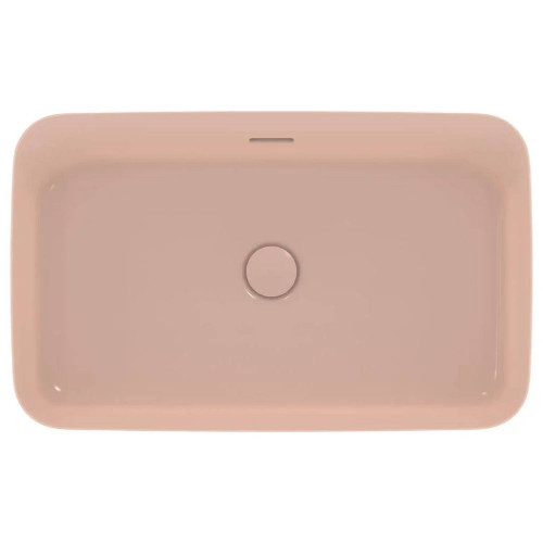 Lavabo ultrasottile rettangolare 65x40 cm Ipalyss rosa pallido – Ideal