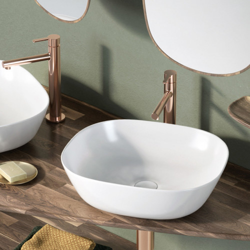 Lavabo da appoggio Plural bianco lucido - Vitra | Meglioalge