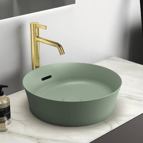 Lavabo ultrasottile rotondo 40x40 cm Ipalyss salvia – Ideal Standard