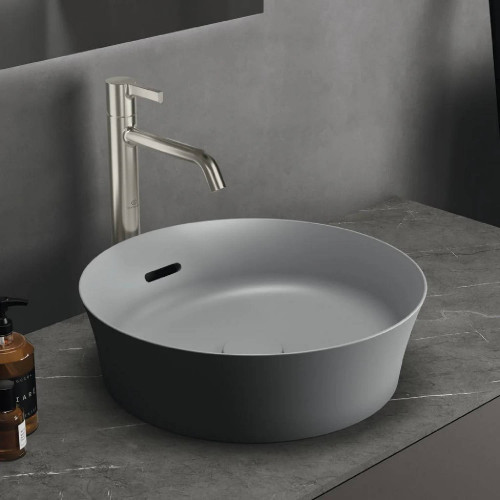 Lavabo ultrasottile rotondo 40x40 cm Ipalyss cemento – Ideal Standard