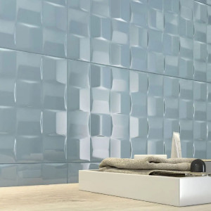 Pottery Turquoise Struttura Cube 3D 25x76 cm - Piastrelle Marazzi 2