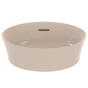 Lavabo rotondo ultrasottile 40x40 cm da appoggio Ipalyss visone – Idea