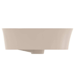 Lavabo rotondo ultrasottile 40x40 cm da appoggio Ipalyss visone – Idea 2