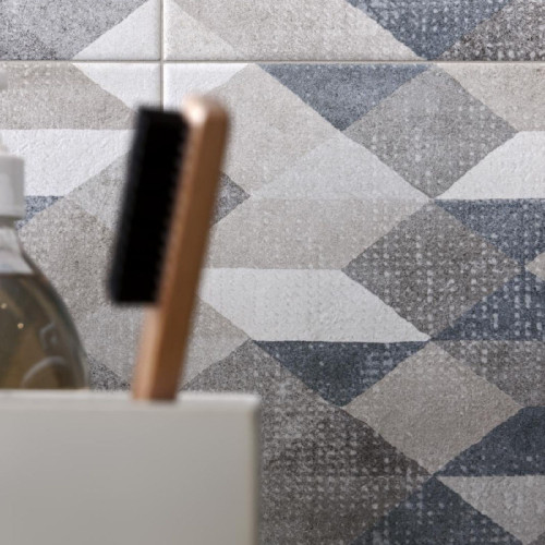 Chalk Grey Decoro Origami 25x76 cm - Eleganza e Design | Marazzi