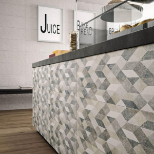 Chalk Grey Decoro Origami 25x76 cm - Eleganza e Design | Marazzi 2