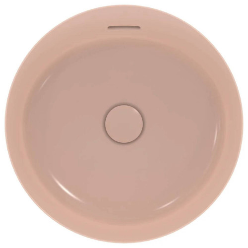 Lavabo ultrasottile rotondo 40x40 cm Ipalyss rosa pallido - Ideal Stan