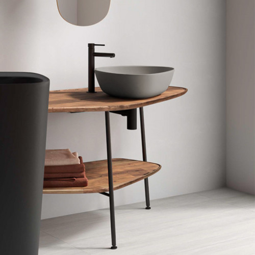 Lavabo da appoggio Plural 47x40x13h cm tortora opaco - Vitra
