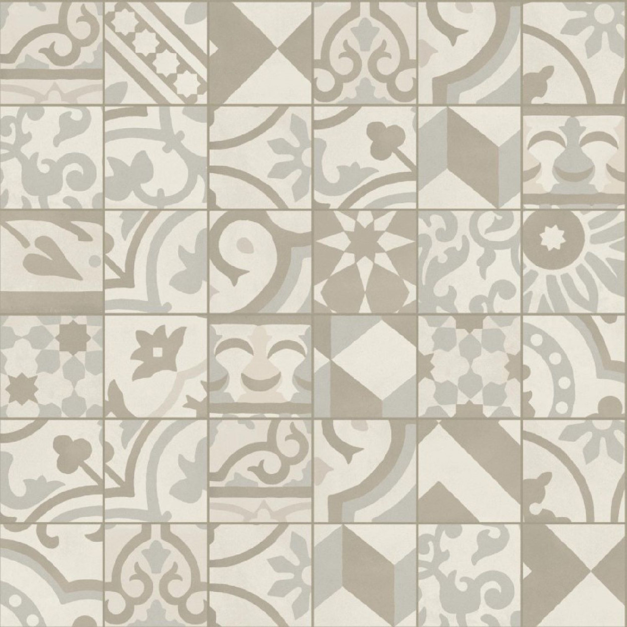 Crogiolo D_Segni Blend Decoro Mix Osso 10x10 cm - Marazzi