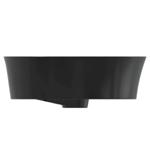 Lavabo ultrasottile rotondo 40x40 cm Ipalyss nero opaco – Ideal Standa 2