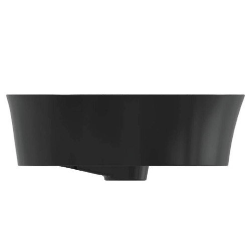 Lavabo ultrasottile rotondo 40x40 cm Ipalyss nero opaco – Ideal Standa