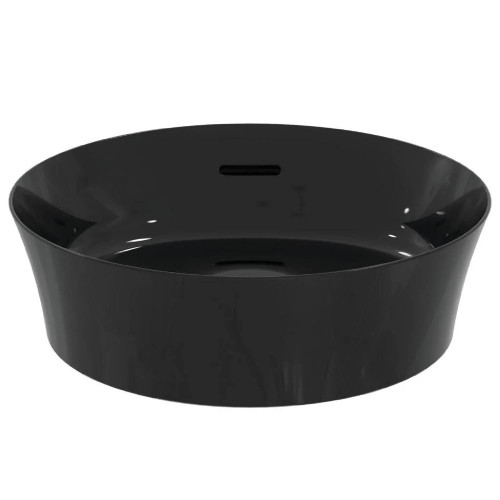Lavabo rotondo ultrasottile 40x40 cm nero lucido Ipalyss – Ideal Stand