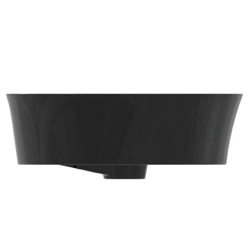 Lavabo rotondo ultrasottile 40x40 cm nero lucido Ipalyss – Ideal Stand