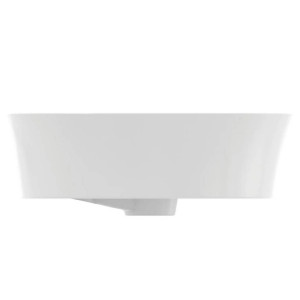 Lavabo rotondo 40x40 cm da appoggio Ipalyss bianco opaco – Ideal Stand 2