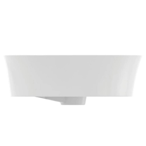 Lavabo rotondo 40x40 cm da appoggio Ipalyss bianco opaco – Ideal Stand
