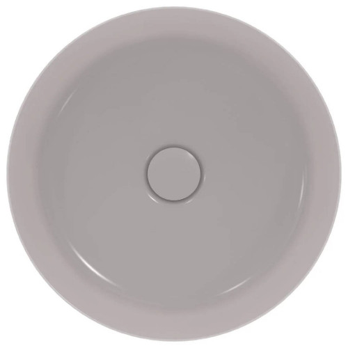 Lavabo ultrasottile tondo 40x40 cm cemento Ipalyss da appoggio – Ideal