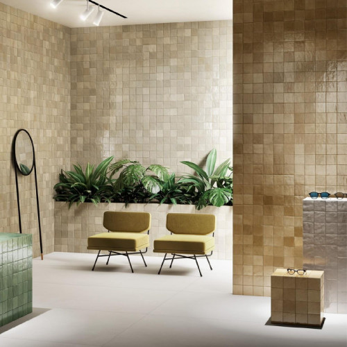 Zellige Cammello 10x10 cm - Eleganza Artigianale firmata Marazzi