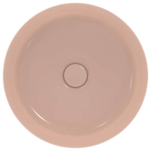 Lavabo tondo ultrasottile 40x40 cm rosa pallido Ipalyss – Ideal Standa