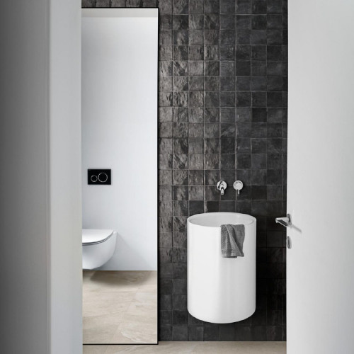 Zellige Carbone 10x10 cm - Rivestimento in Gres di Design Marazzi