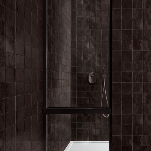 Zellige Carbone 10x10 cm - Rivestimento in Gres di Design Marazzi