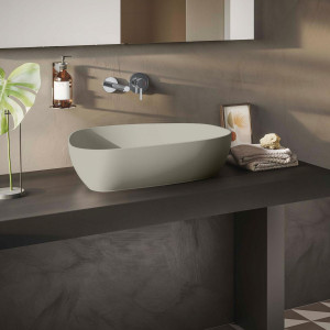 Lavabo da appoggio Options tortora opaco Vitra - Meglioalge 2